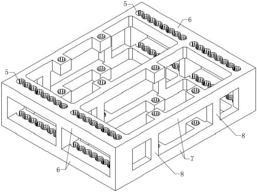 wall pile frame structure