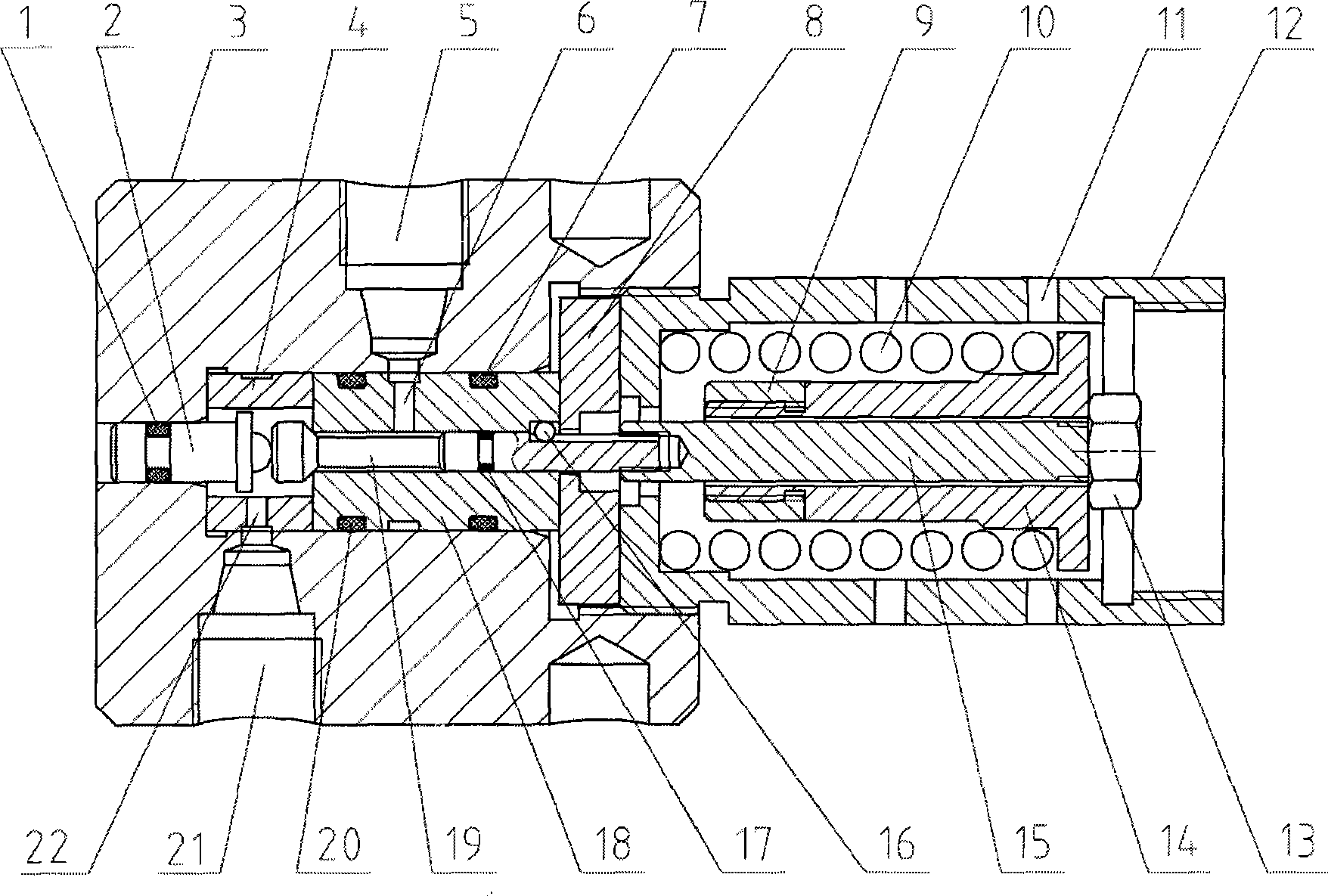 High-temperature high-pressure sampling valve used for deep sea