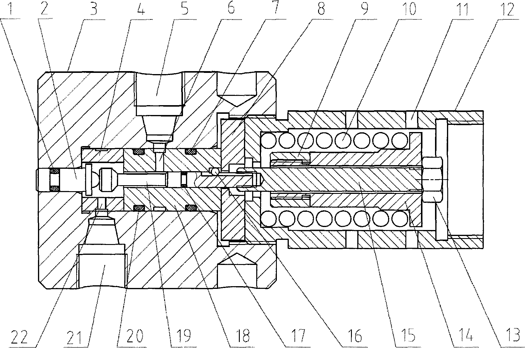 High-temperature high-pressure sampling valve used for deep sea