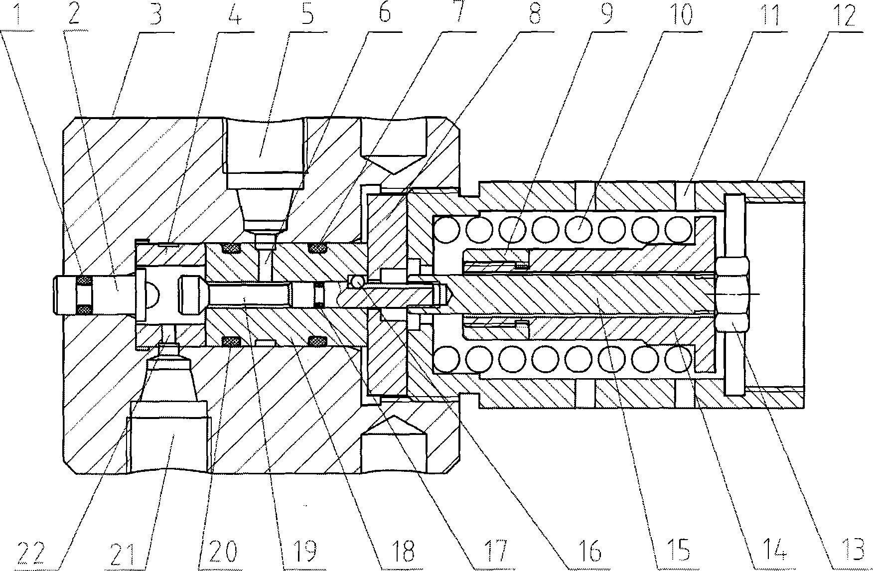 High-temperature high-pressure sampling valve used for deep sea