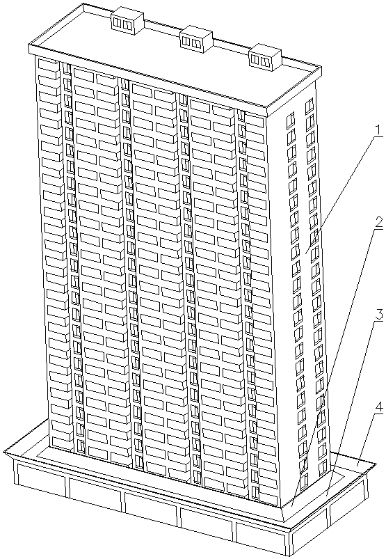 Facility for preventing injury caused by high-rise falling object