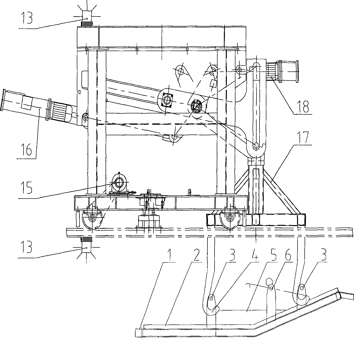 Hot-metal bottle combined cover and method thereof for adding and lifting cover