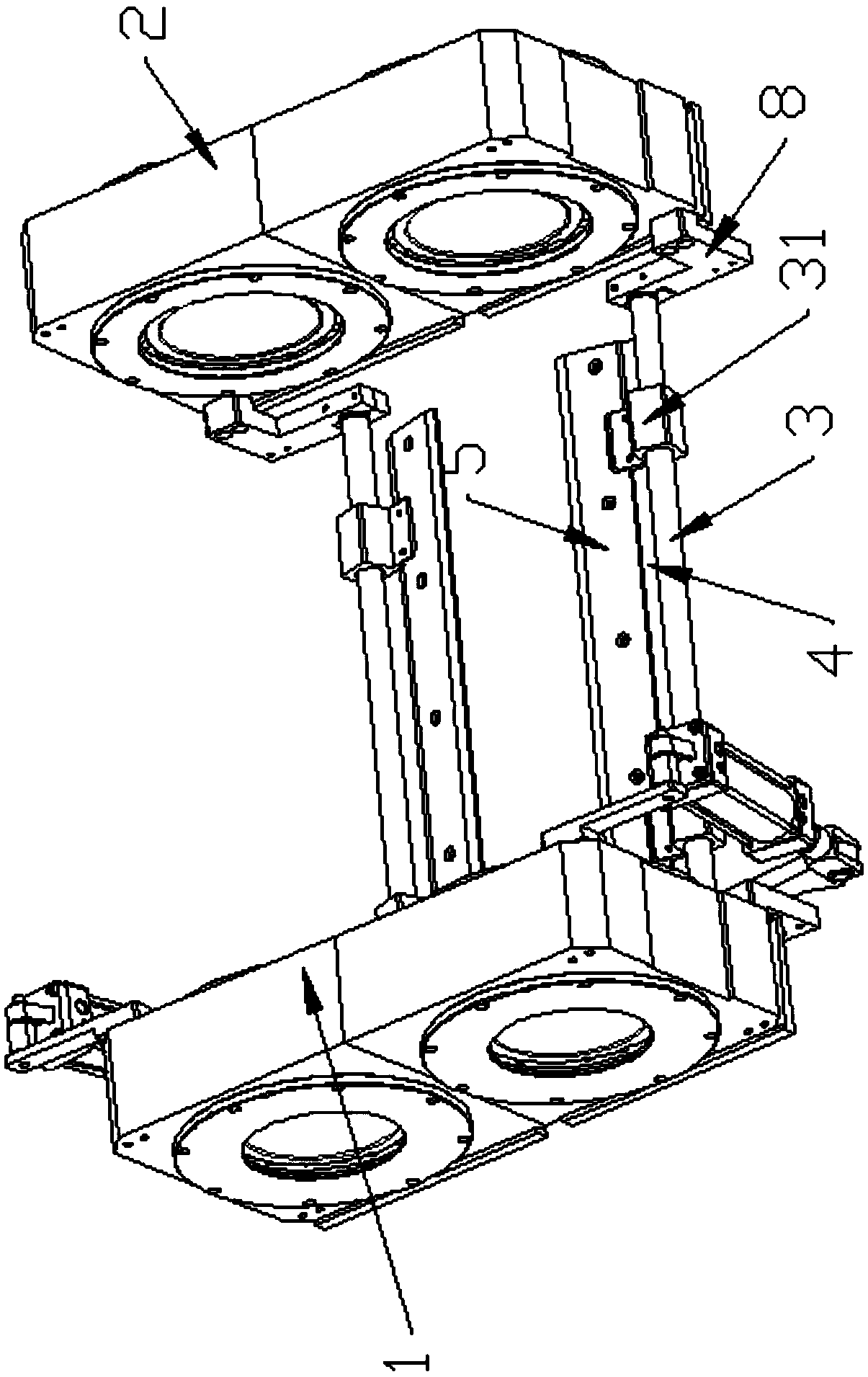 Structure for cleaning bottom of drum for rubber processing