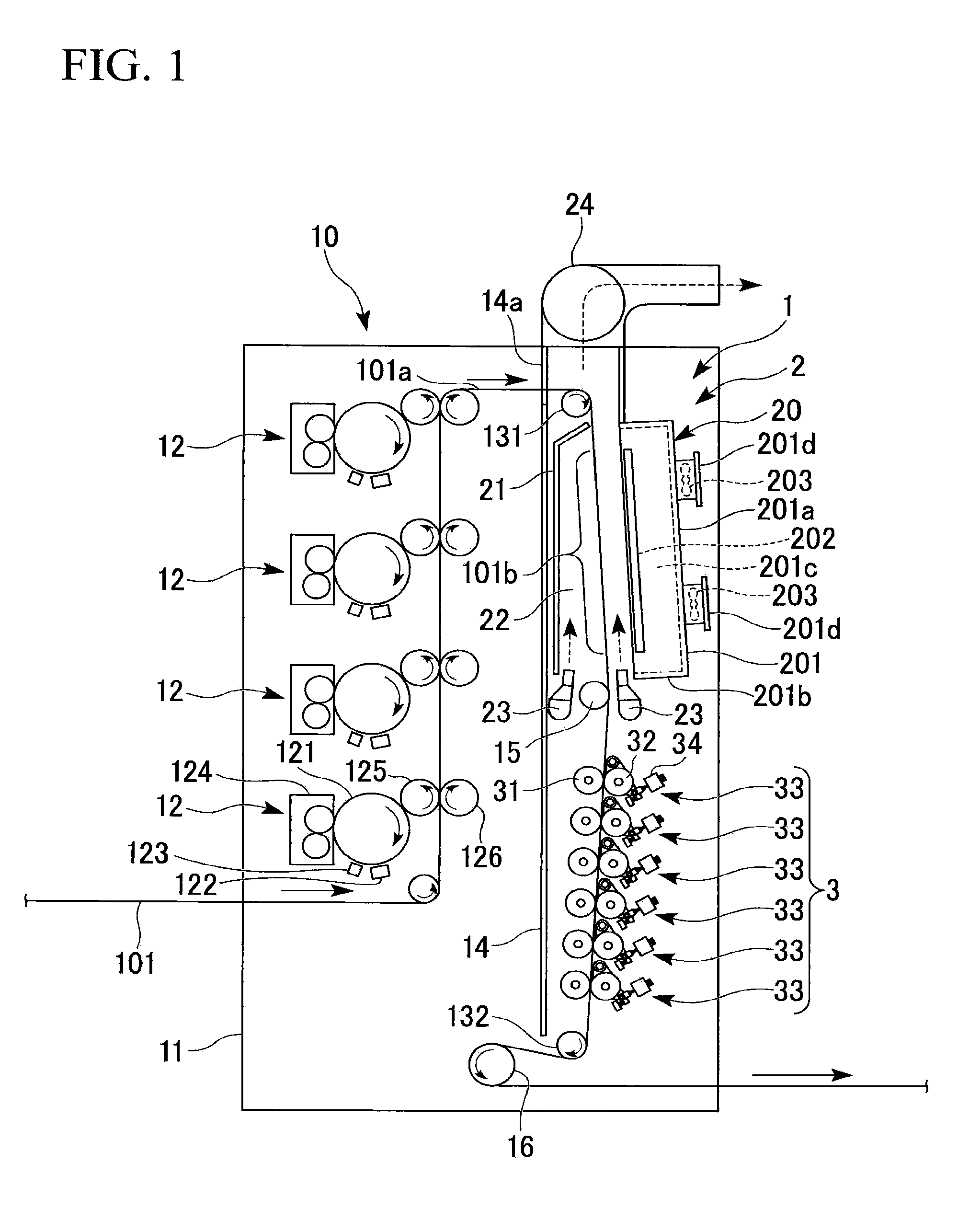 Toner fixing apparatus and electrophotographic printing device