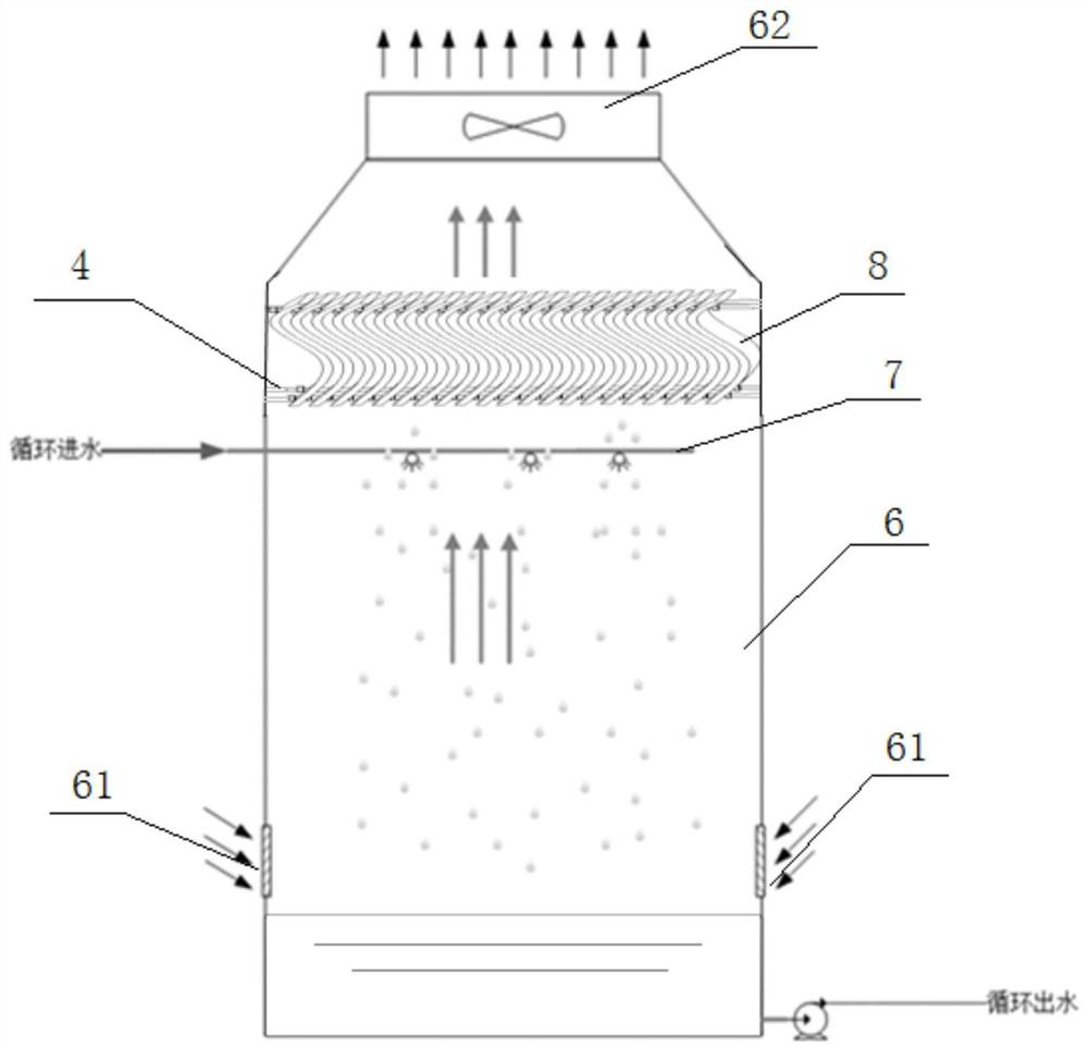 Water collector blade based on separation membrane, water collector and cooling tower