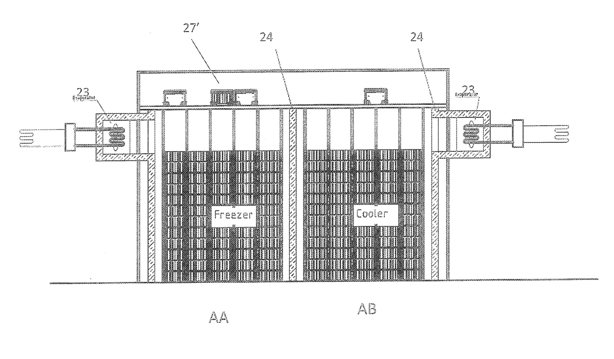 Cooled storage system