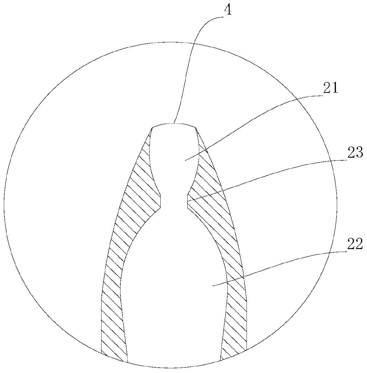 Tracheal intubation guide groove matched with bronchofiberscope and usage method