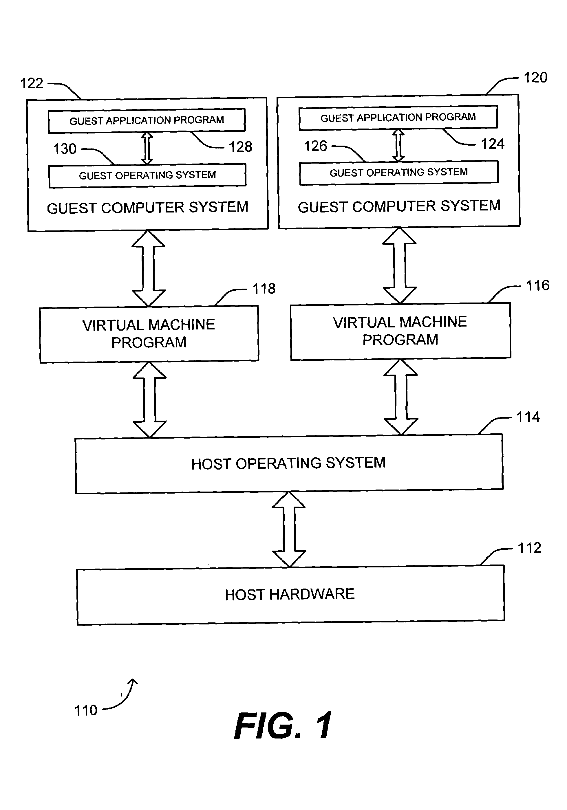 Method for monitoring and emulating privileged instructions of programs in a virtual machine