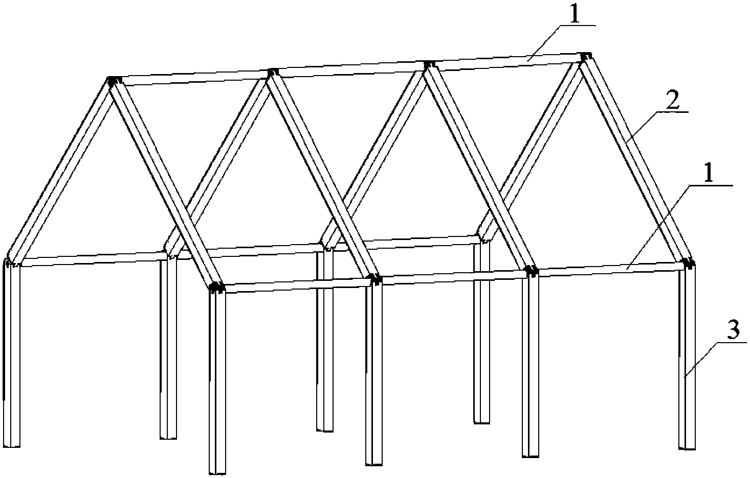 High-strength bamboo composite material movable house