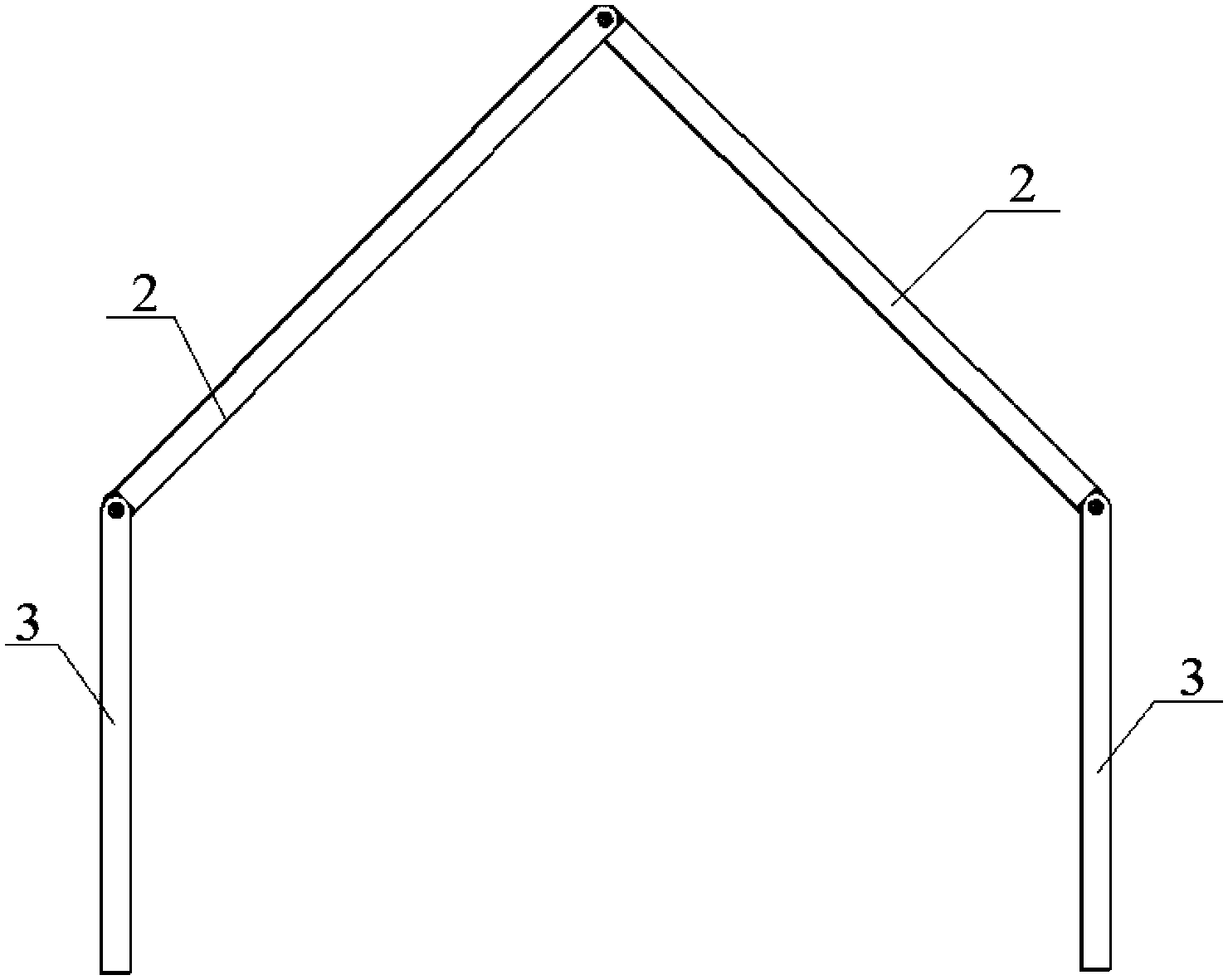 High-strength bamboo composite material movable house