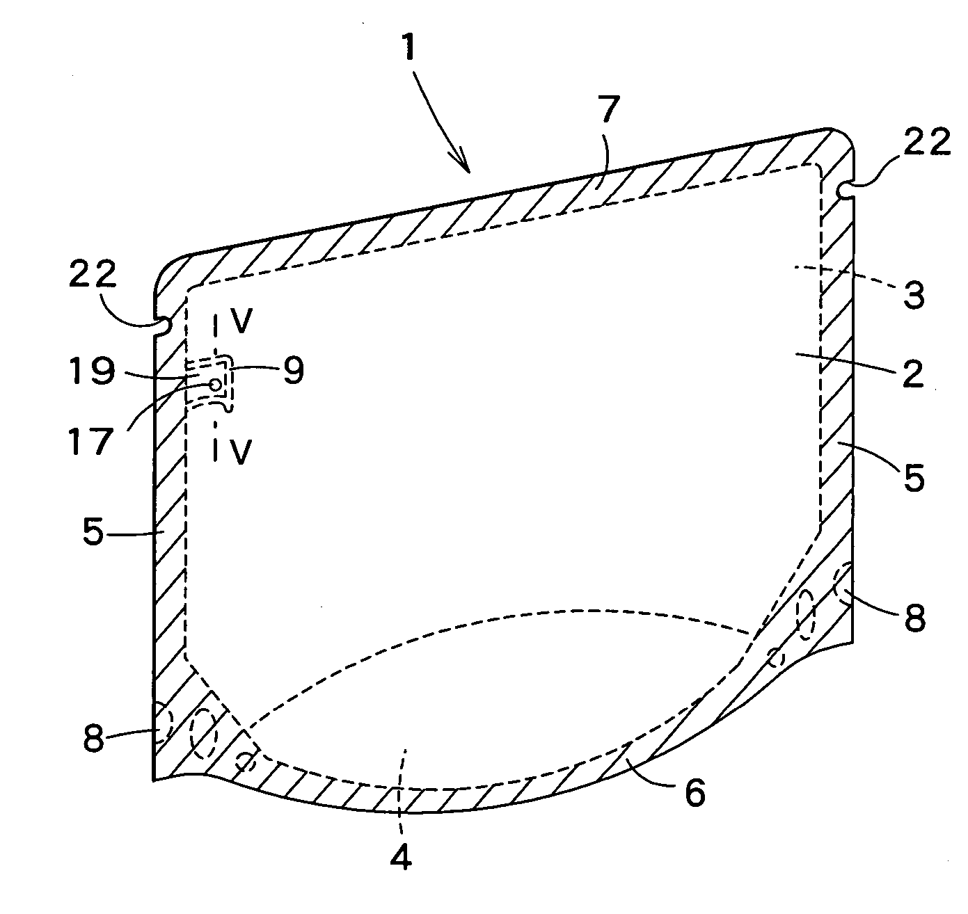 Food packaging bag, food-packaged body, and method for manufacturing the same