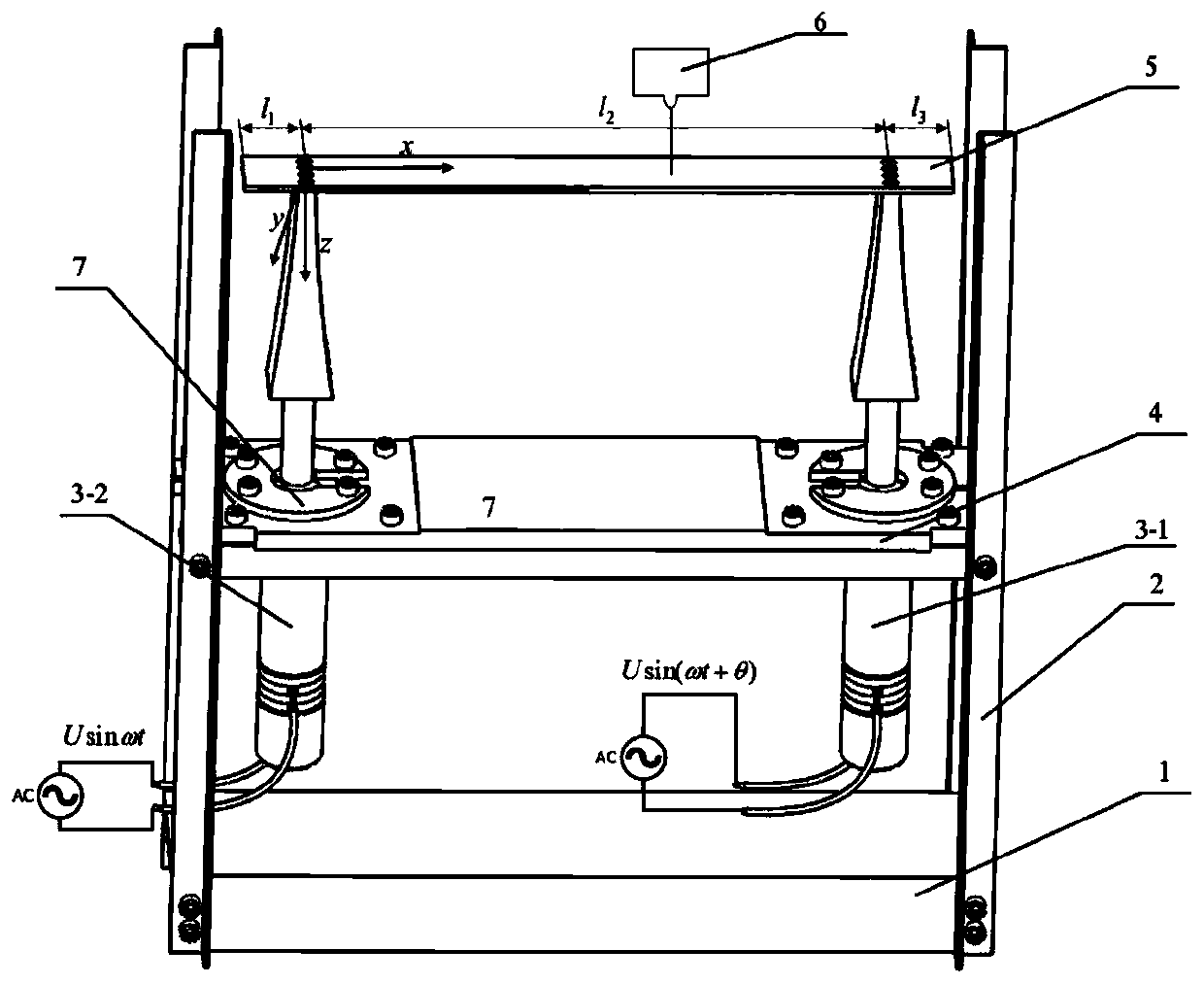 Ultrasonic suspension transmission distance compensating method based on excitation phase position