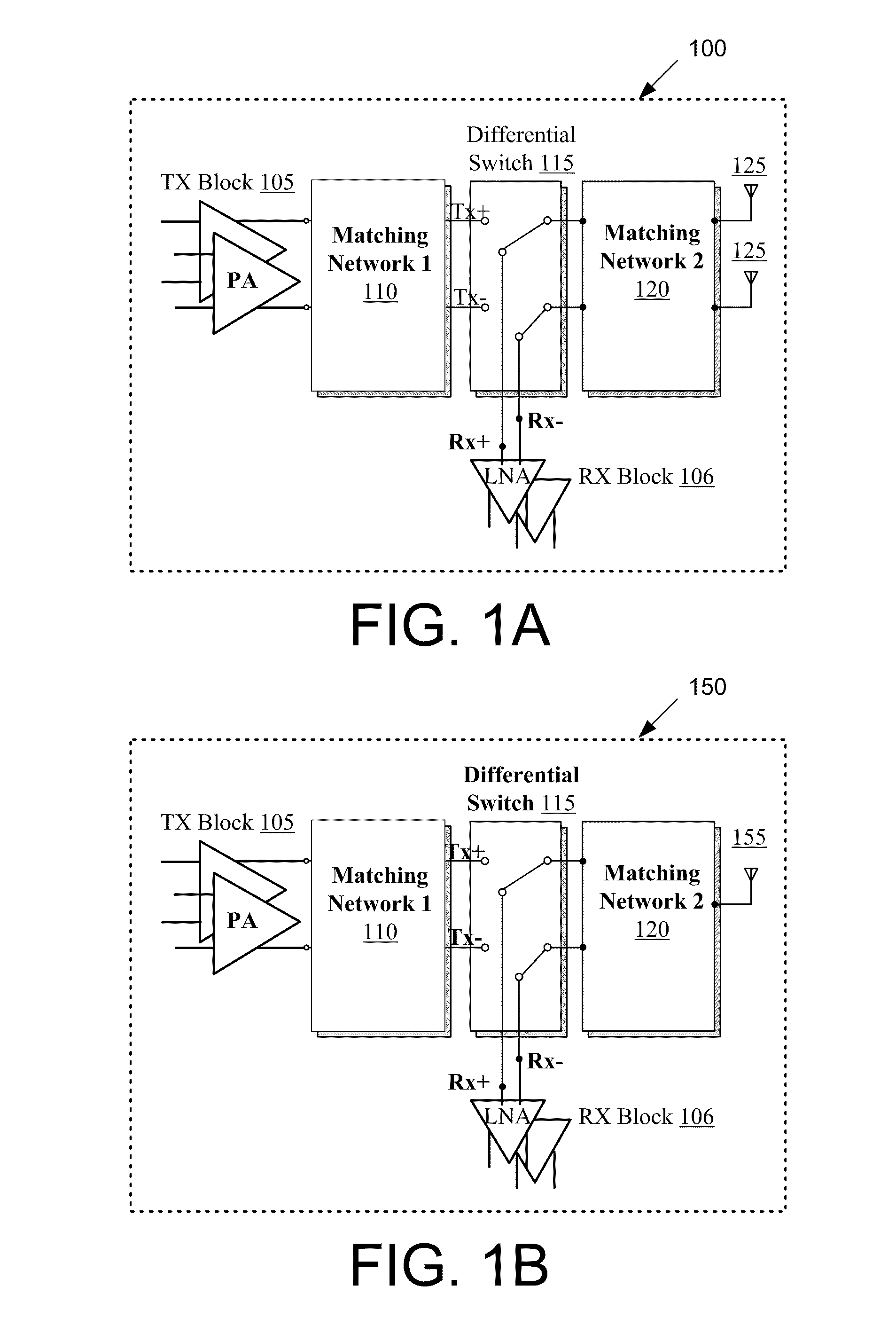 Systems and methods for complementary metal-oxide-semiconductor (CMOS) differential antenna switches using multi-section impedance transformations