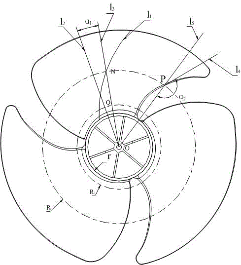 Blades of axial fan and axial fan for air conditioner