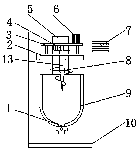 Automatic stirring device for dispensing of electronic component