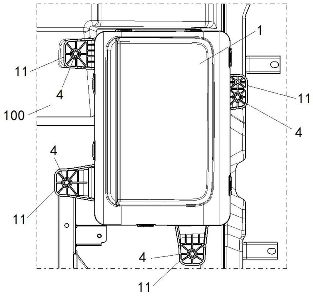 Headlamp mounting structure and headlamp mounting method