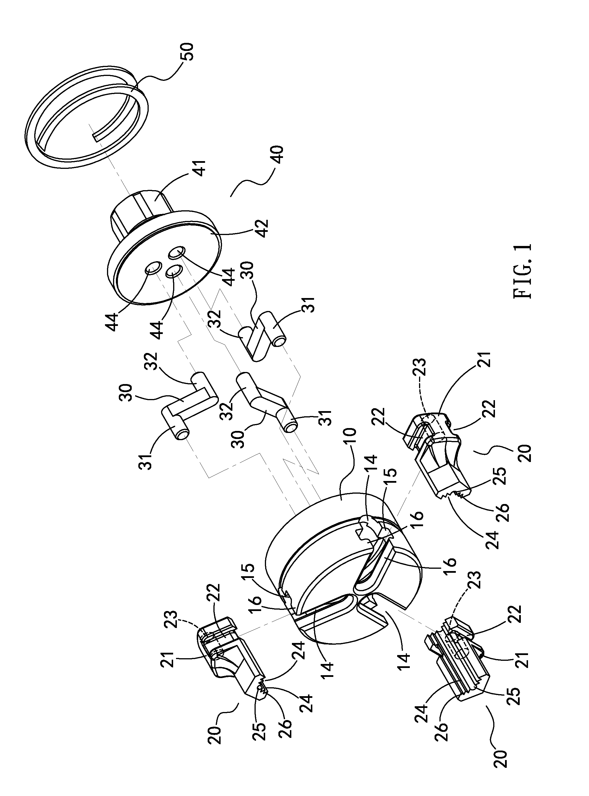 Adjustable socket structure