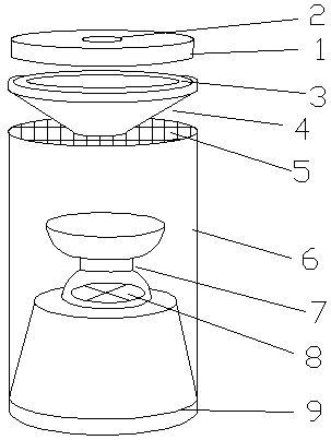 Radiation-free mosquito killing lamp