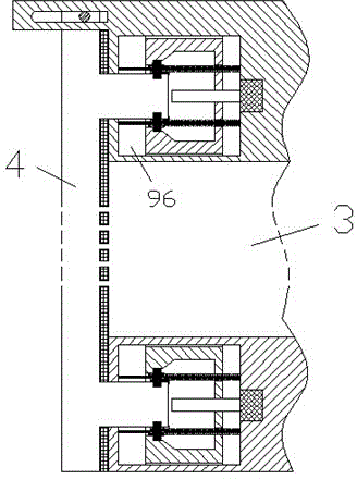 Power distribution cabinet provided with positioning protrusion