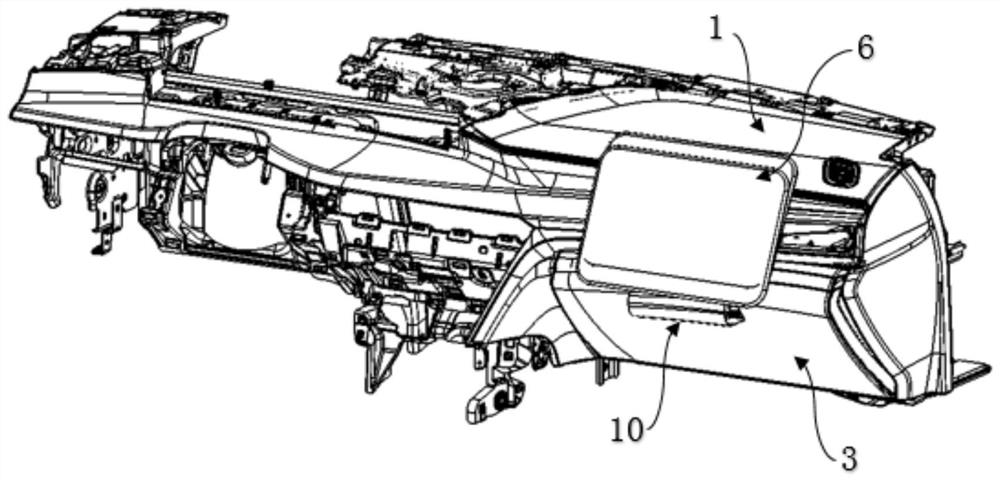 Automobile co-driver automatic rotating screen and using method