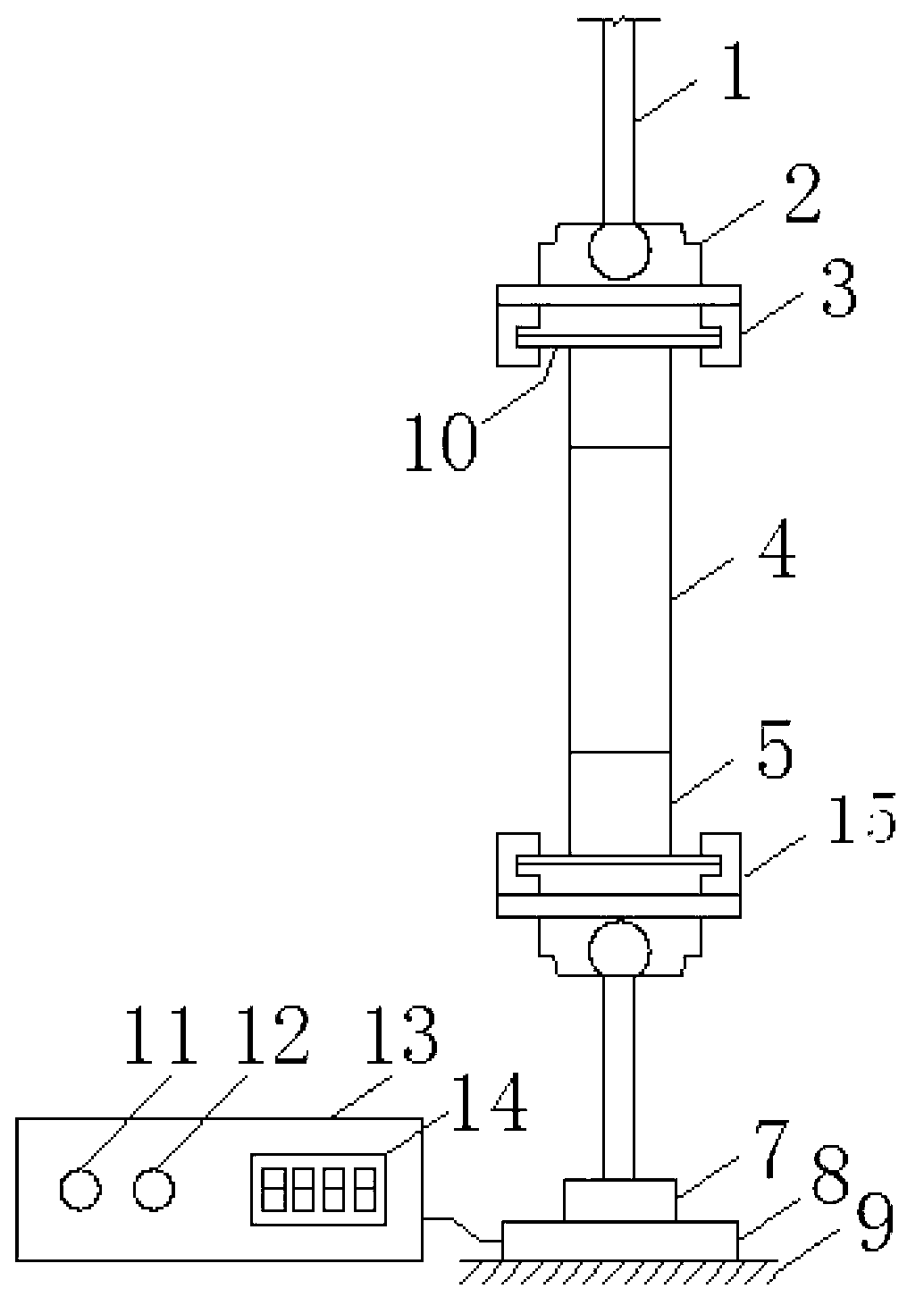Pavement material direct tensile test apparatus with eccentric tension avoided and method thereof