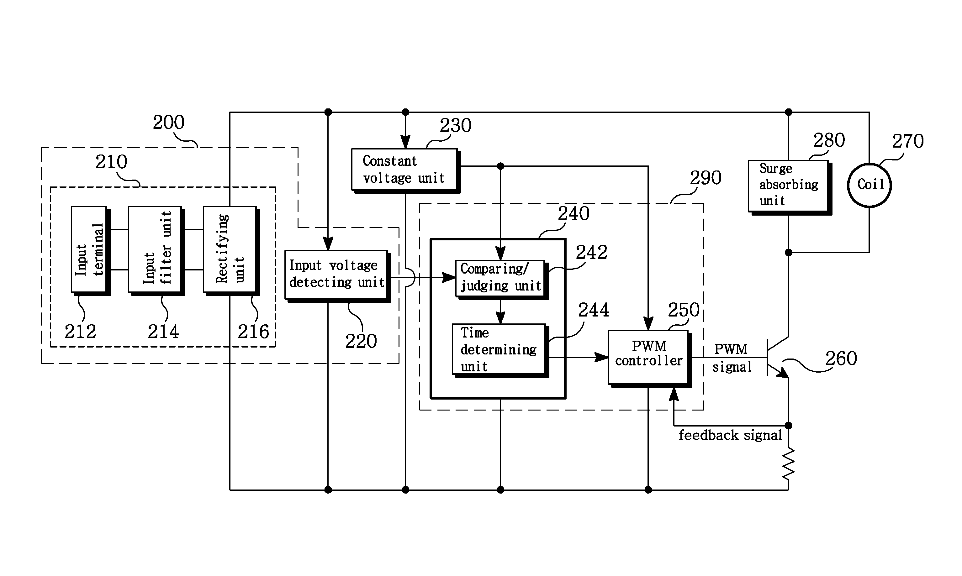 Coil-driving apparatus of electronic magnetic contactor