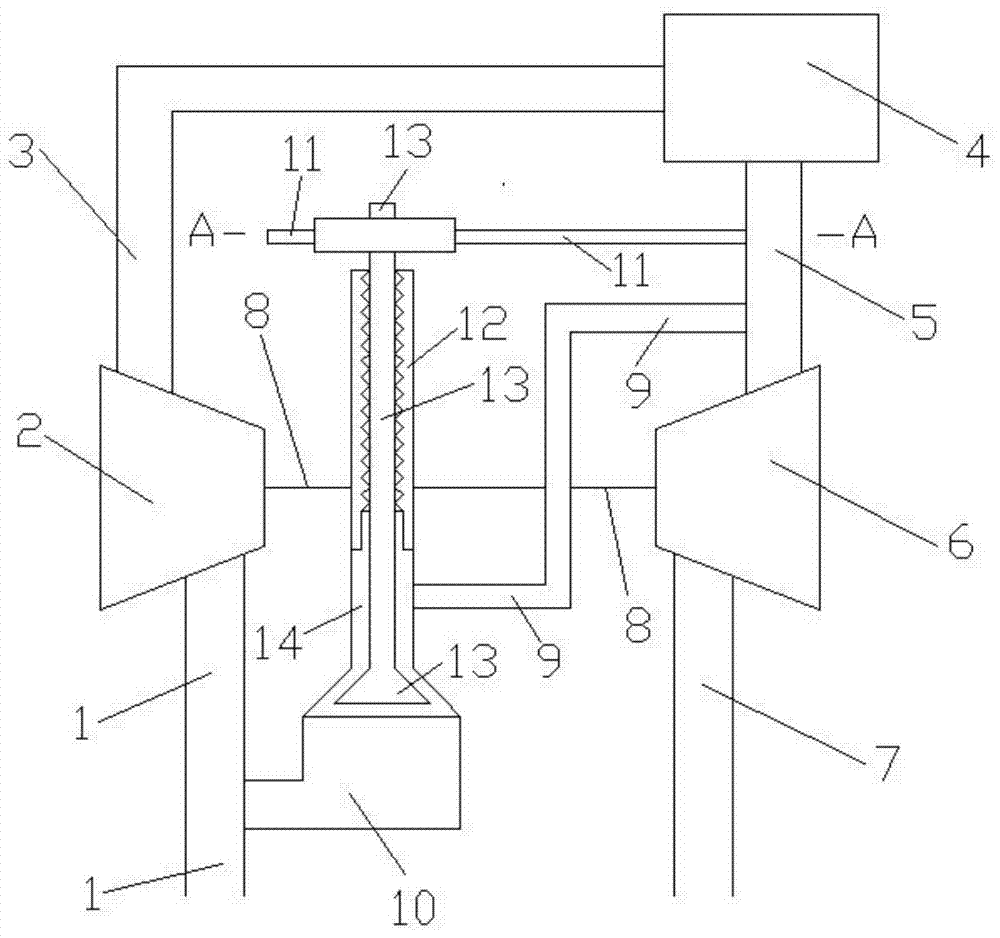 Annular shaft-valve simultaneous rotation system