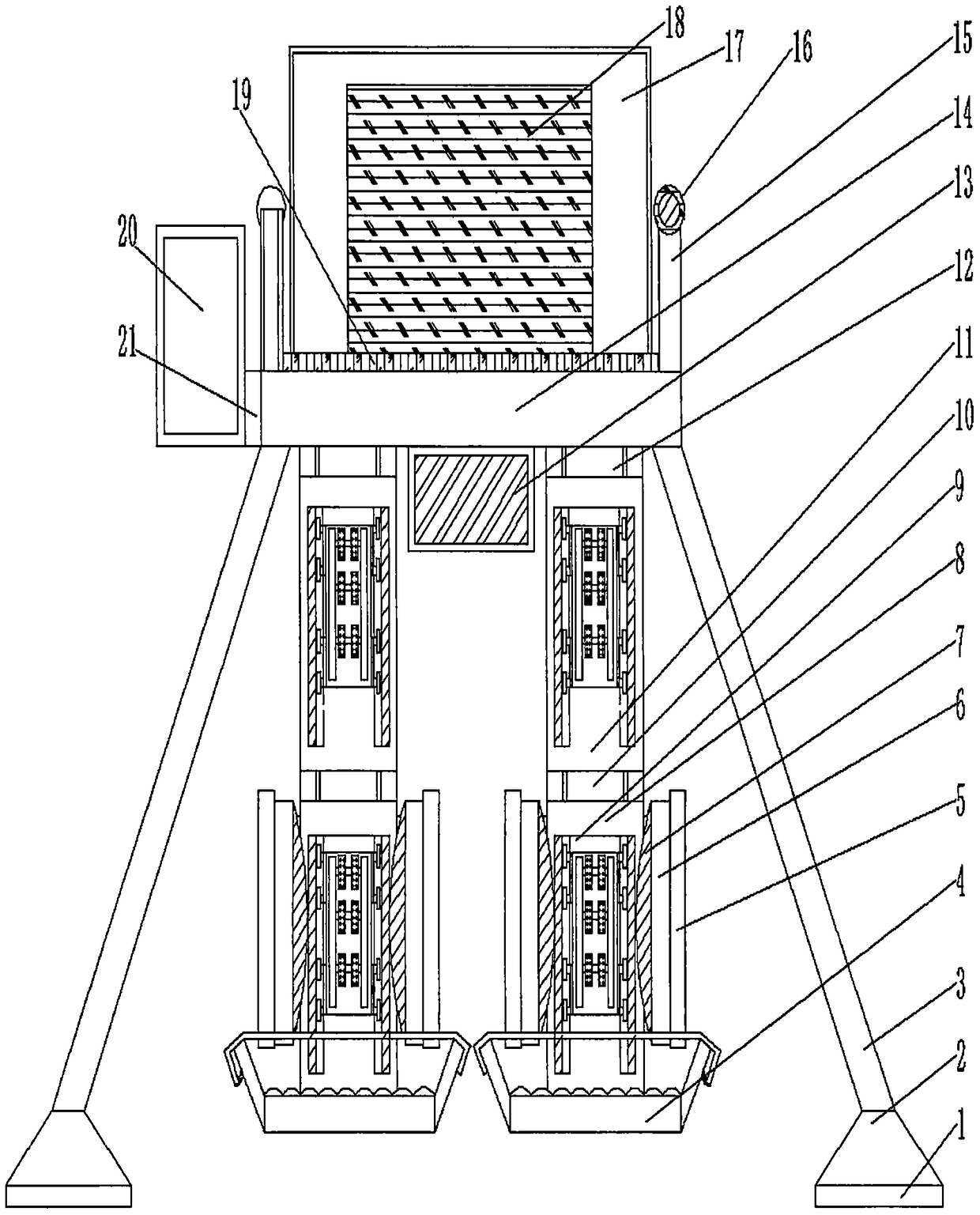 Leg training device for preventing chronic diseases