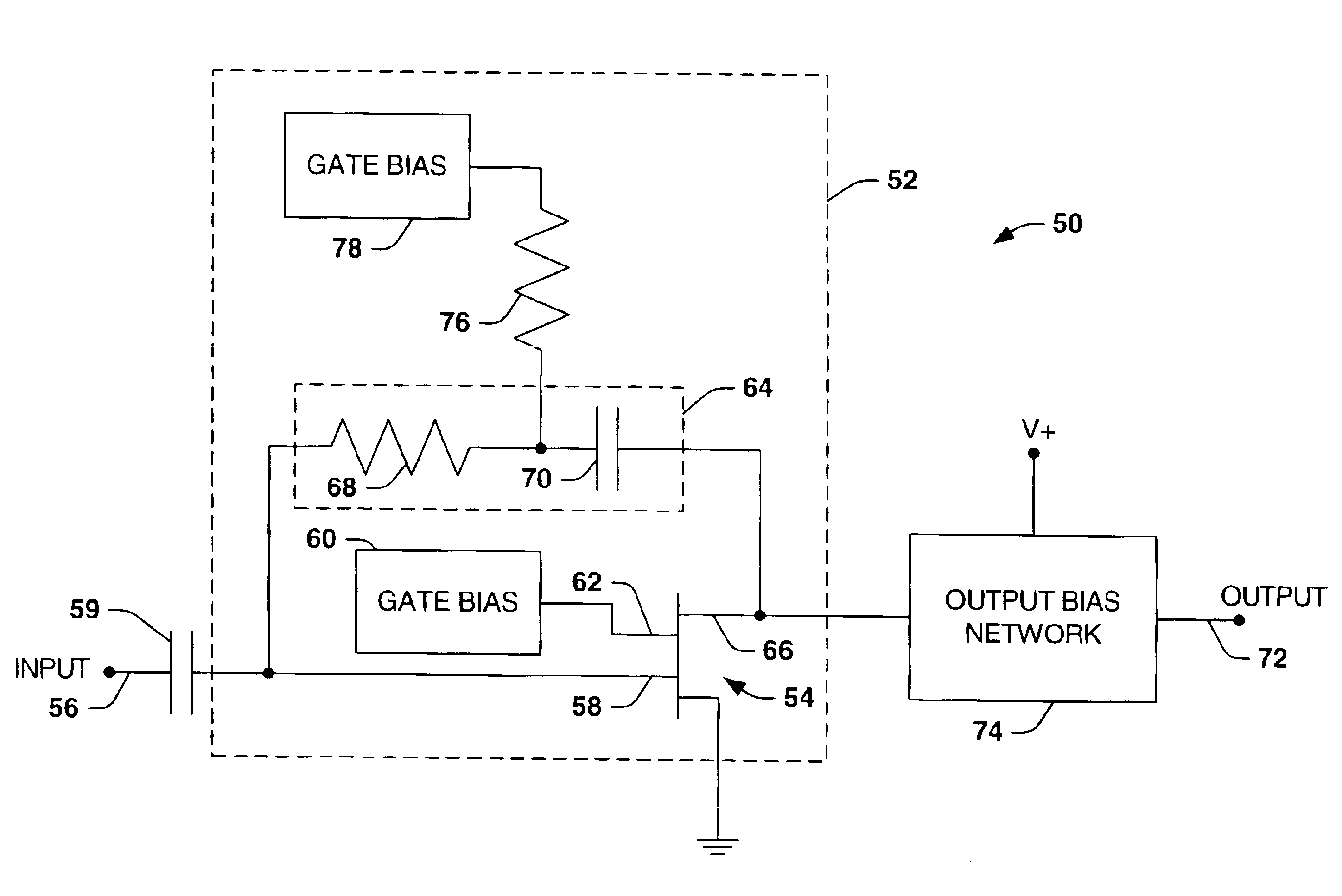 Dual gate low noise amplifier