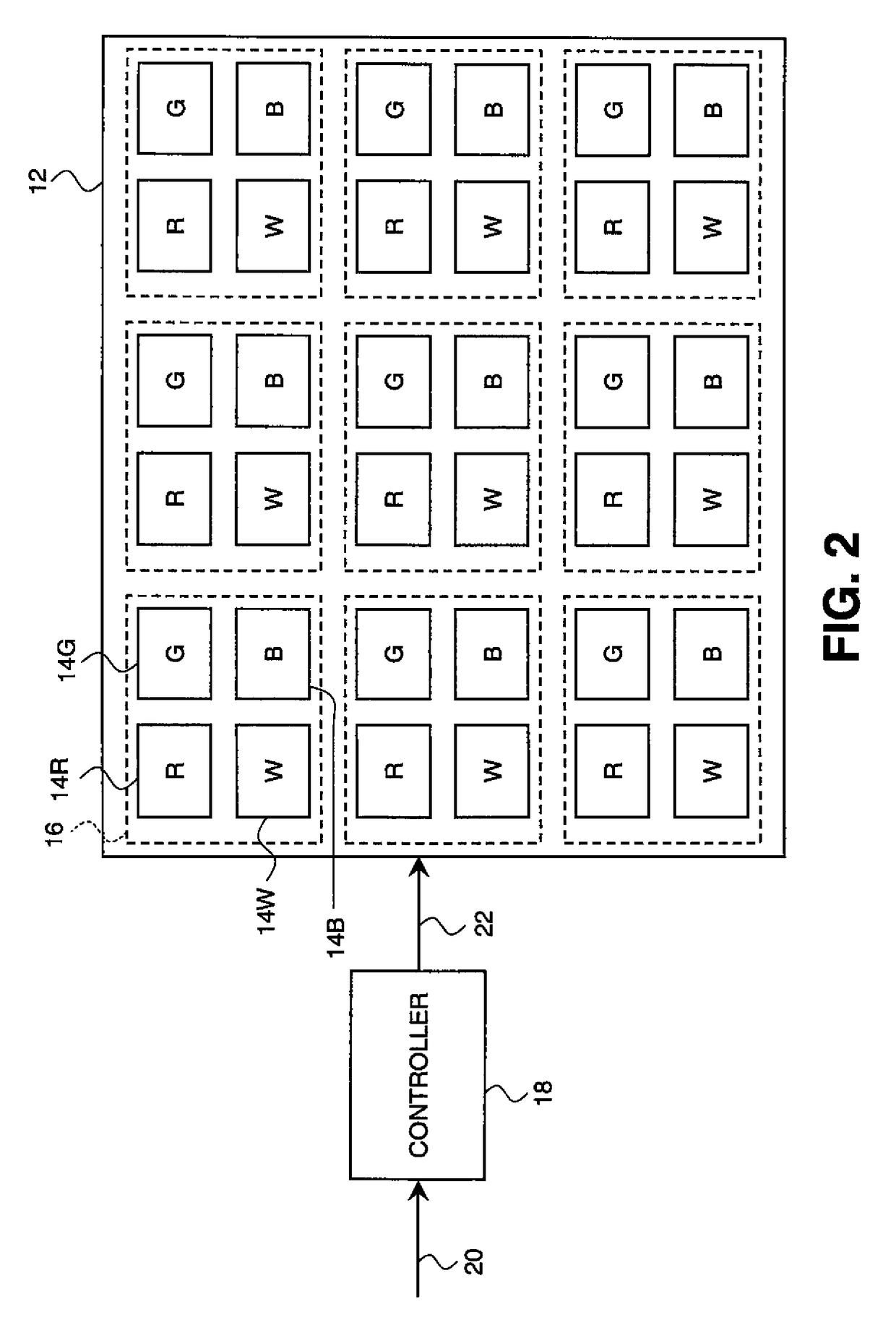 Method for dimming electroluminescent display