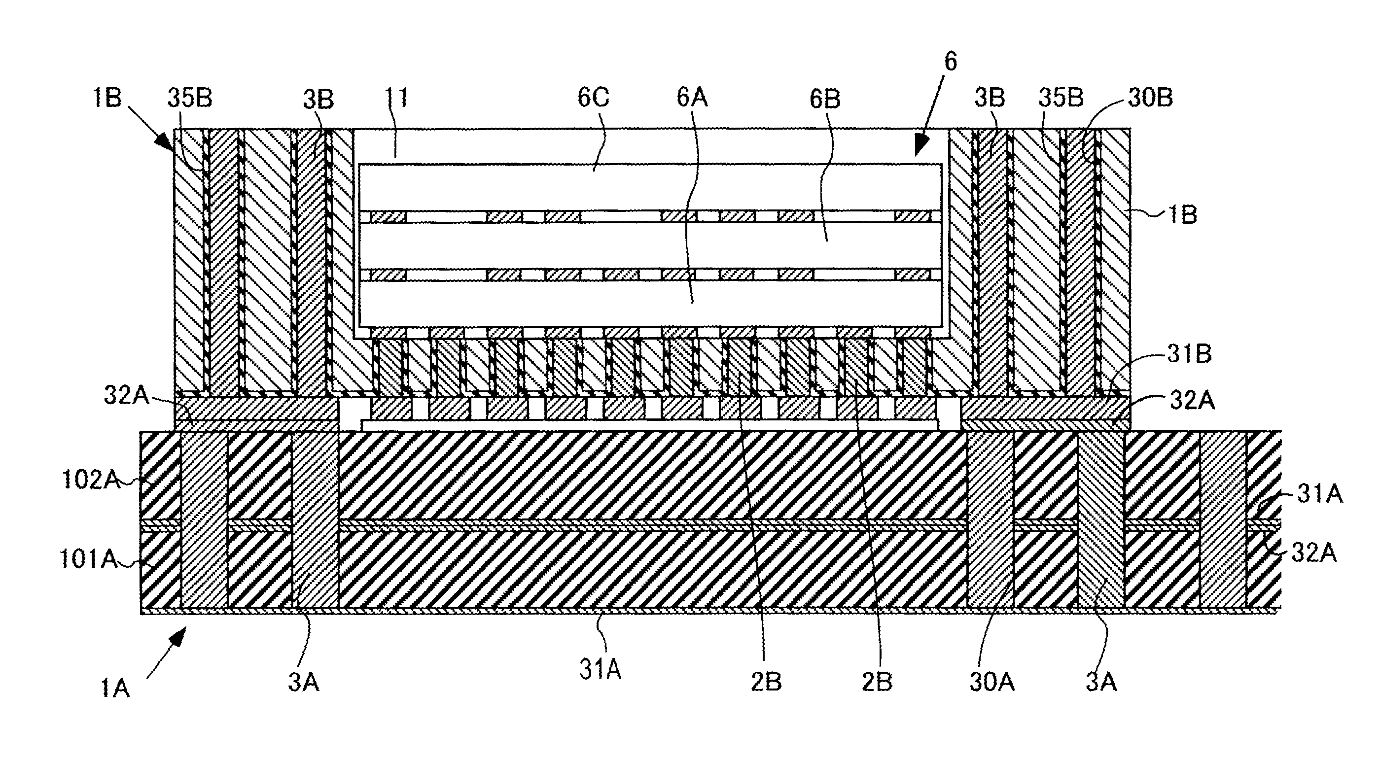 Substrate for electronic device and electronic device