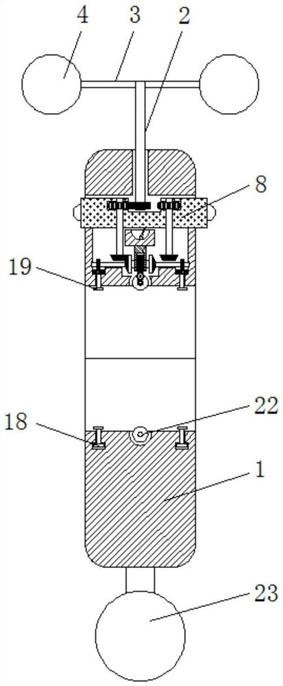 A self-moving cable deicing device using wind power