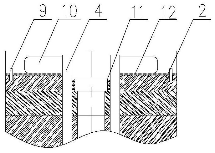 An internal support structure of an air-core coil