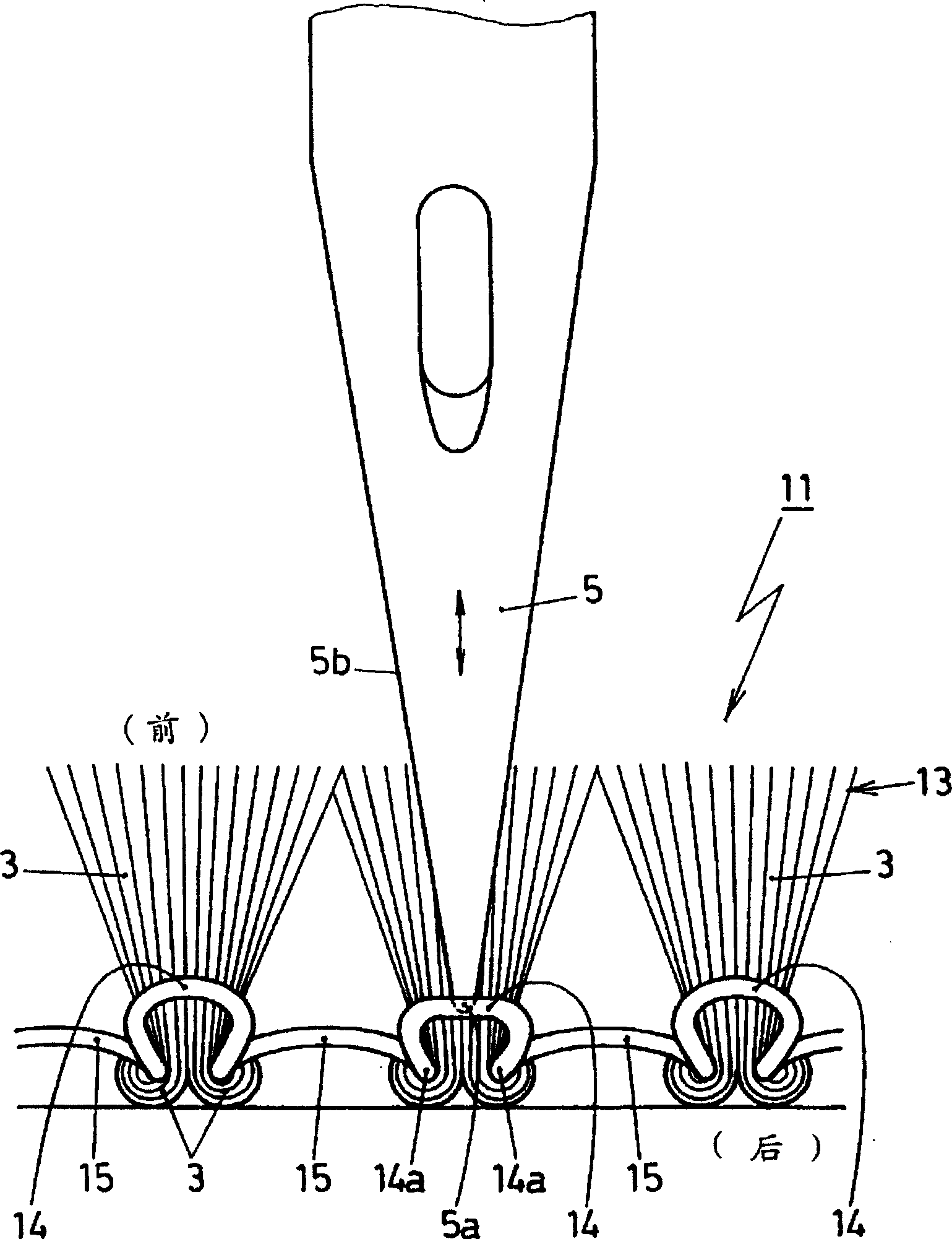 Terry knitting fabric, and its producing method and sewing method