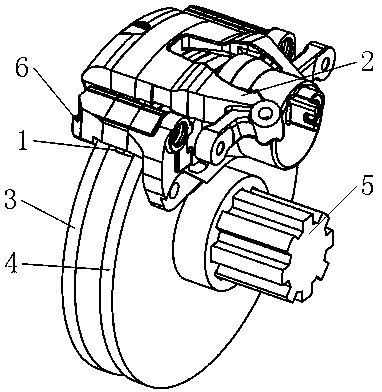 Dual-disc type brake