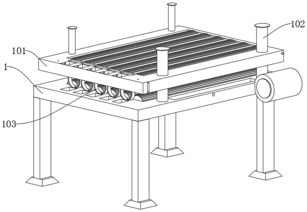 A kind of steel pipe surface derusting device for construction engineering