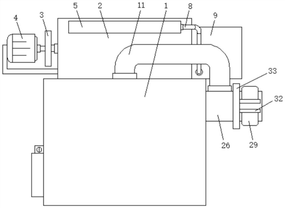 Construction waste treatment device with dust diffusion prevention function