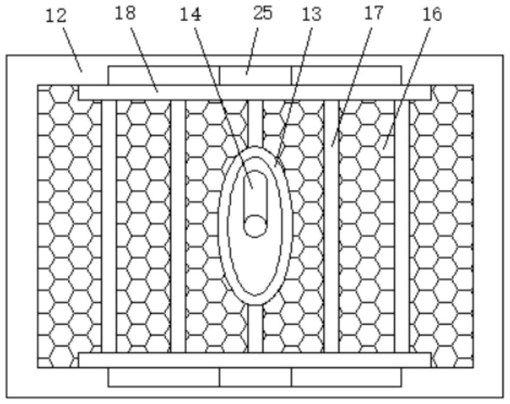 Construction waste treatment device with dust diffusion prevention function