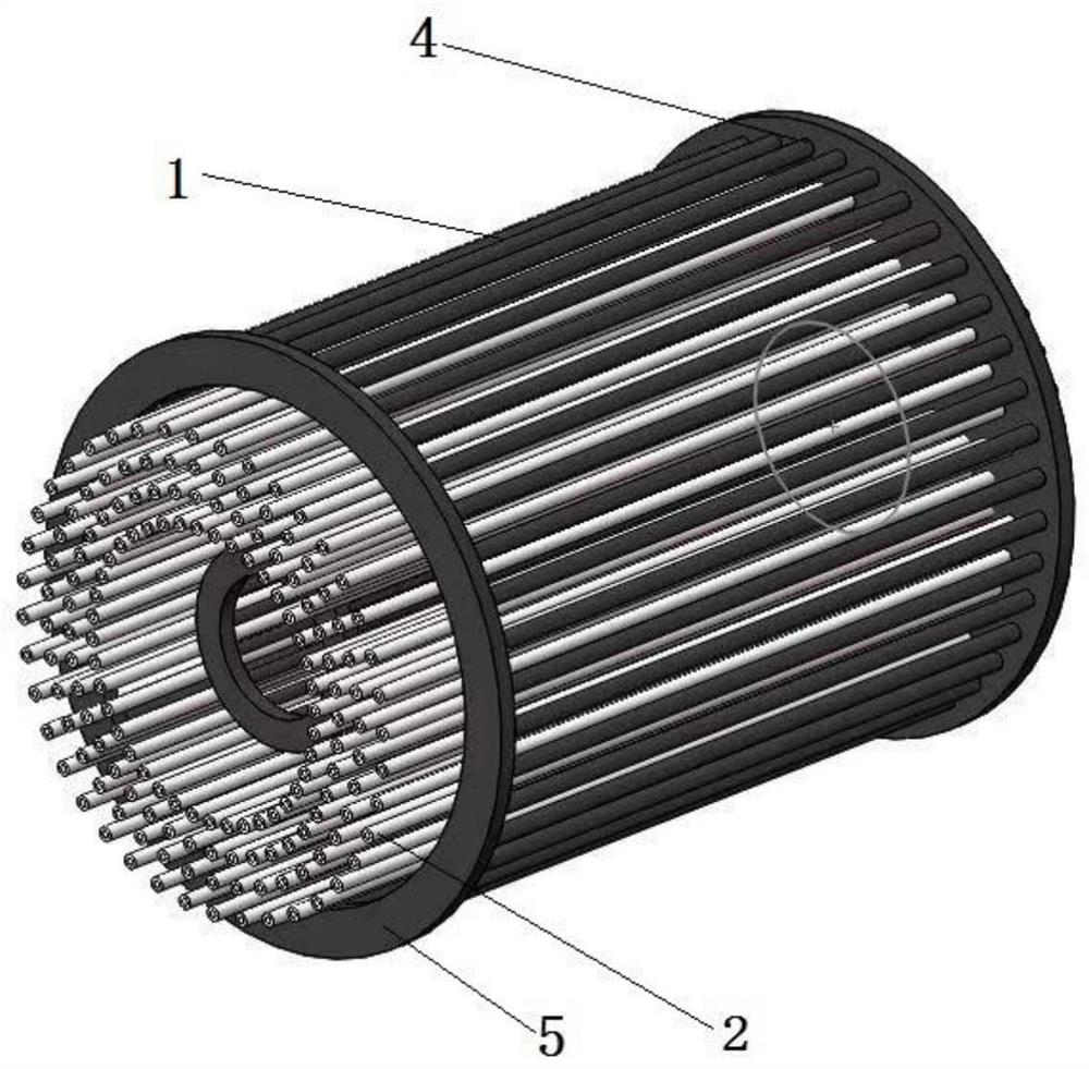 A heat exchanger with a defrosting device