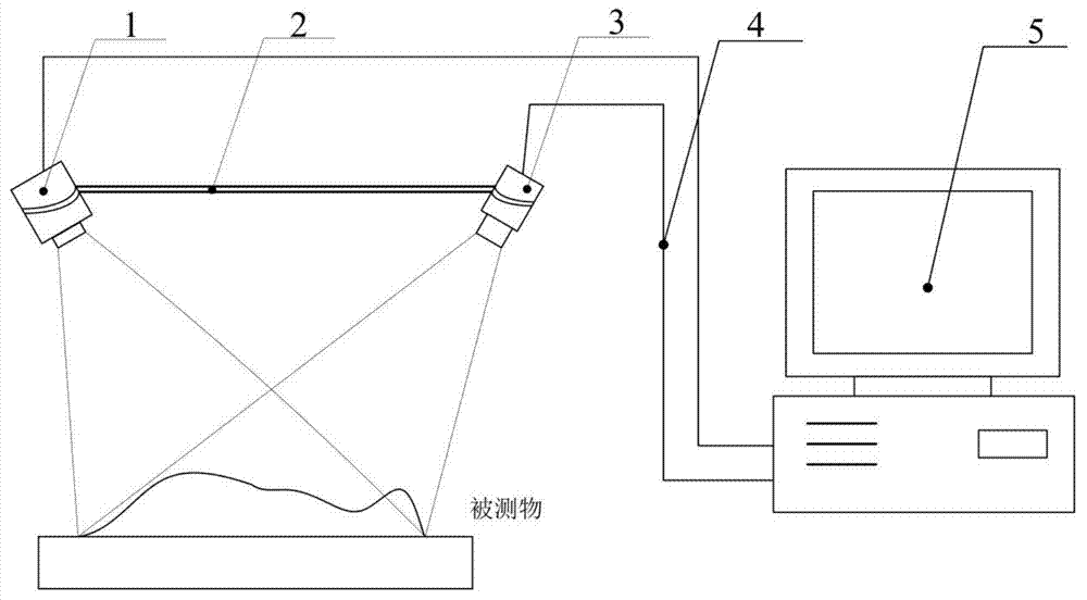 Speckle-pattern-based method and device for calibrating monocular measurement system