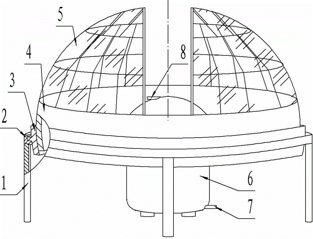 Heat collection device of solar water heater