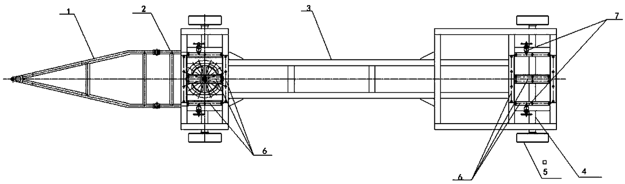 Turnover trolley for vehicle body and frame integrated structure
