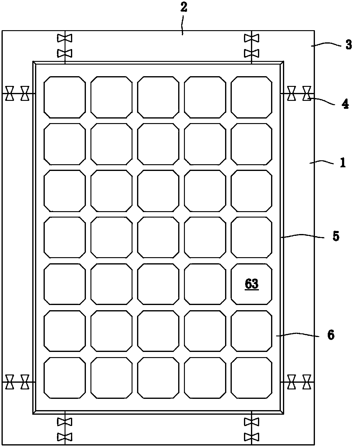 Solar battery module sealing part and solar battery module thereof