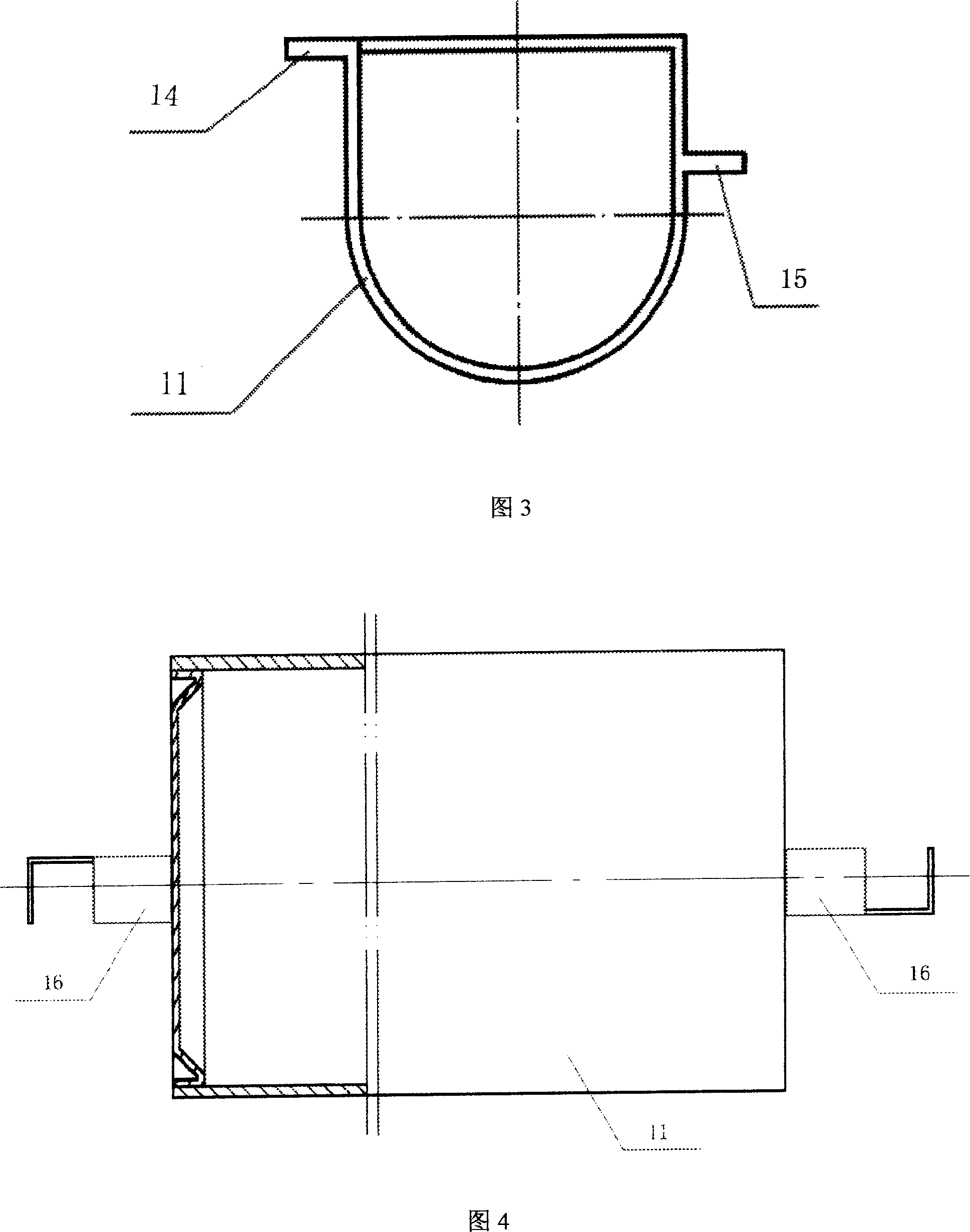 Metal structural buoyancy pontoon type inner floating tray for storage tank