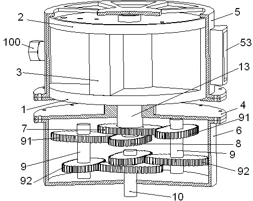 Double-piston-rotor internal combustion engine