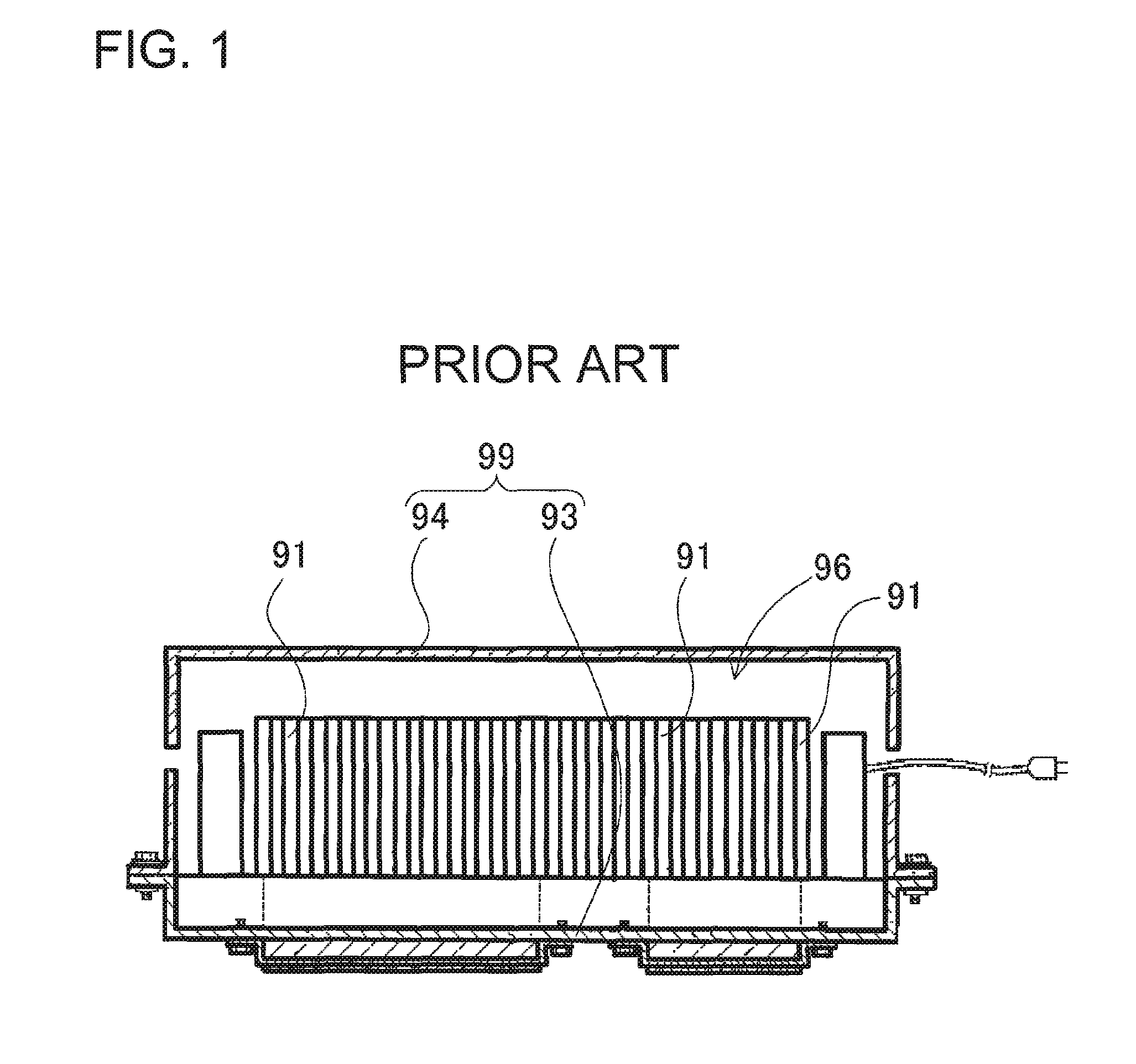 Car battery array having a plurality of connected batteries