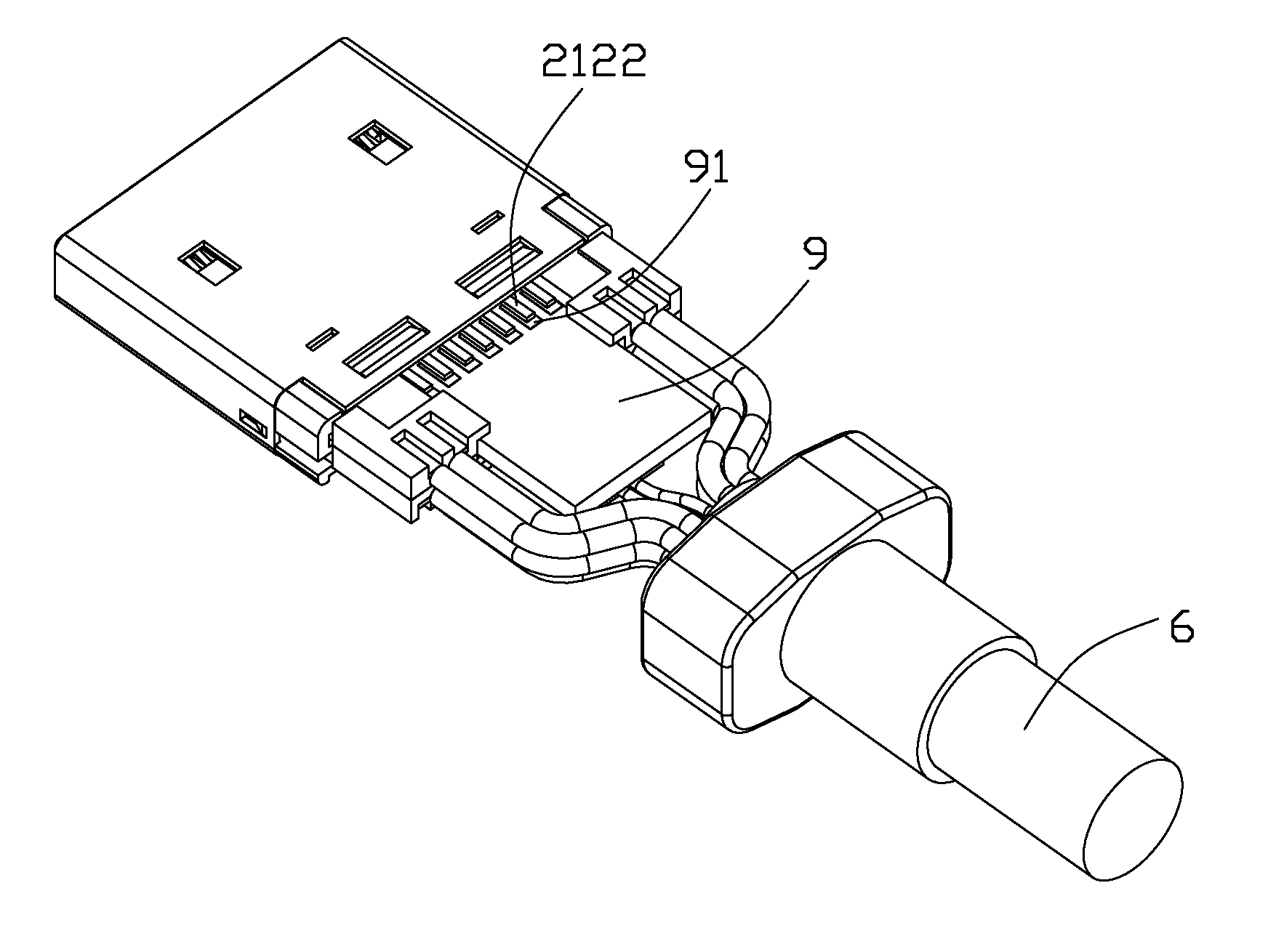 Cable assembly with elecrical and optical transmitting