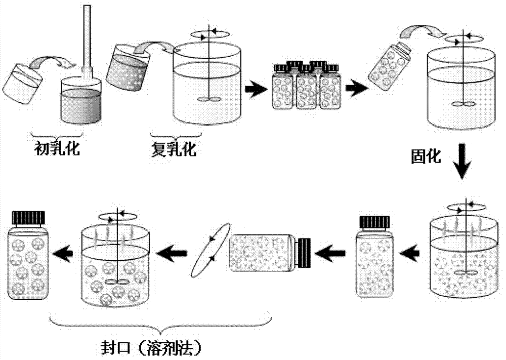 A kind of preparation method of biodegradable polymer microcapsule