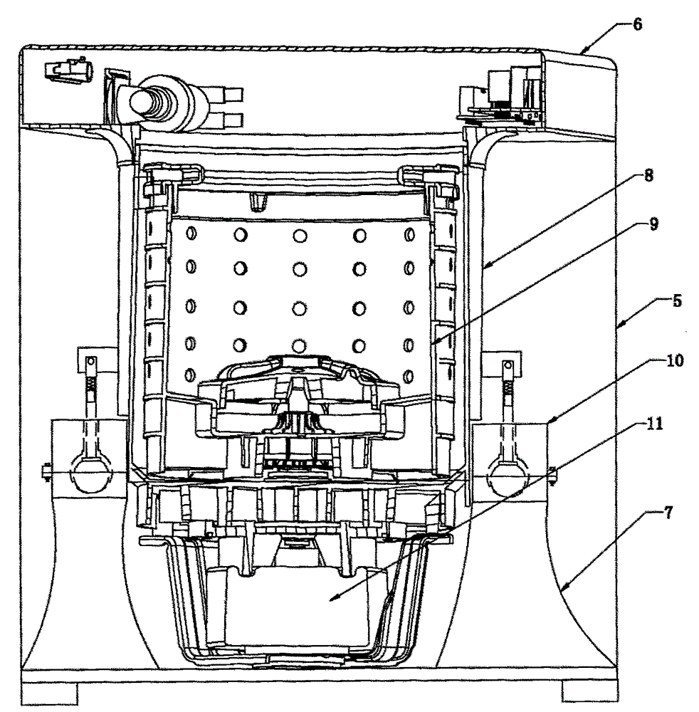 A small/micro pulsator washing machine