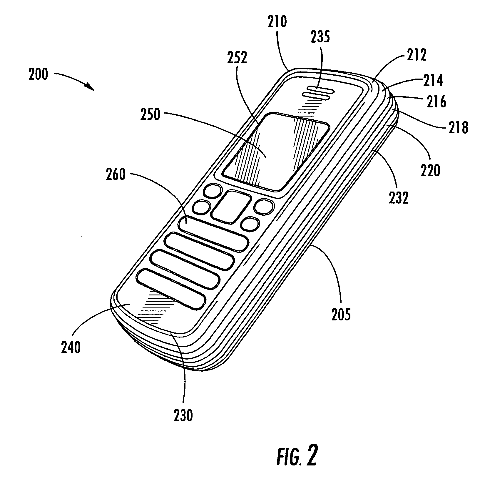 Mobile station body comprised of stacked elements